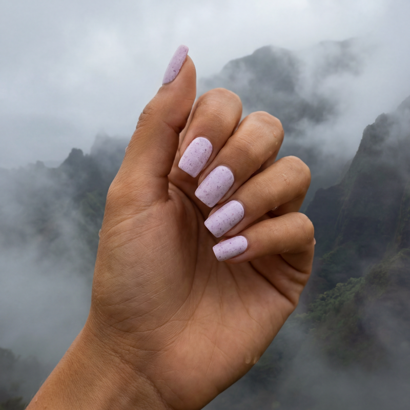 Iwi Core Collection: Kehau (White/Nude base with Pink/Purple Glitter)