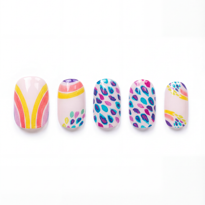 MEEK NEST x IWI NAILS: Anuenue (Rainbow) Raindrops [Keiki/Kids]