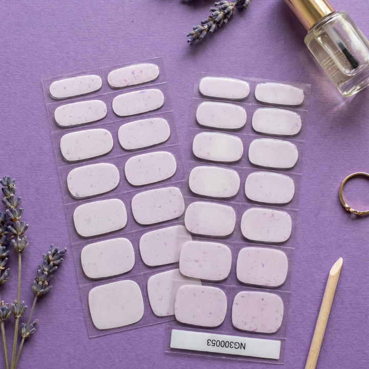 Iwi Core Collection: Kehau (White/Nude base with Pink/Purple Glitter)