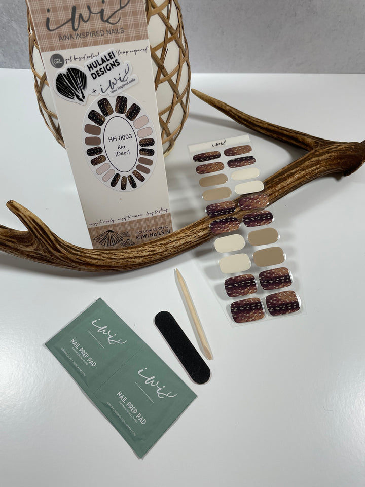 HULALEI DESIGNS X IWI NAILS: Holoholo Collection: Kia (Deer)